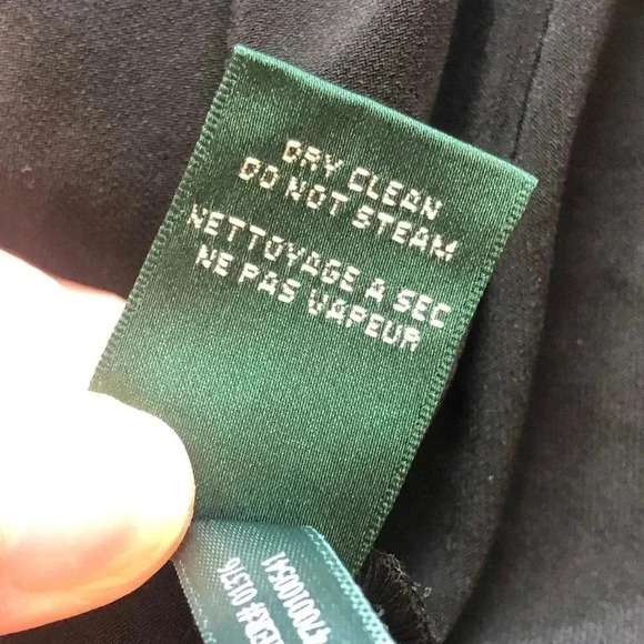 Lauren Ralph Lauren Dress Green Label Black Dress Size 2 - Picture 14 of 14